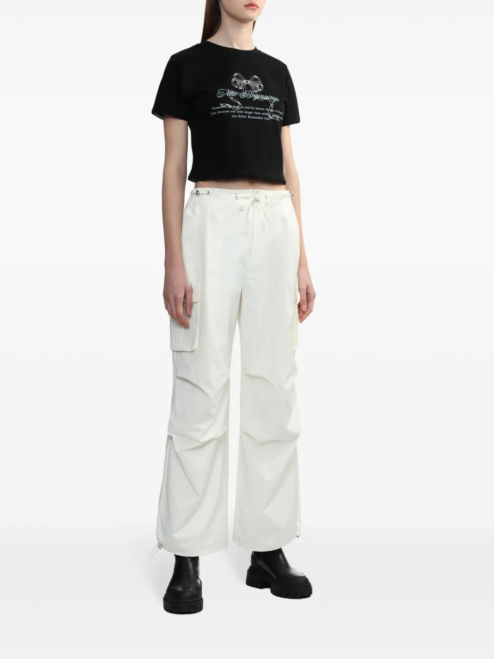 Drawstring Cargo Trousers