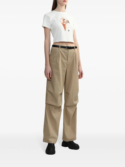 Belted Wide-Leg Trousers