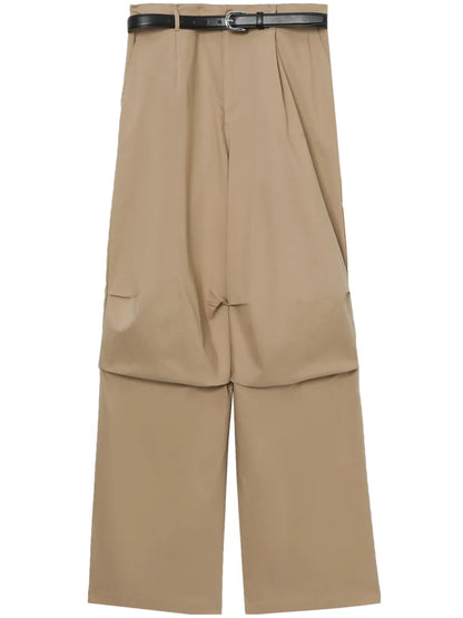 Belted Wide-Leg Trousers