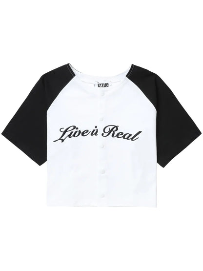 Colour-Block Cotton T-Shirt