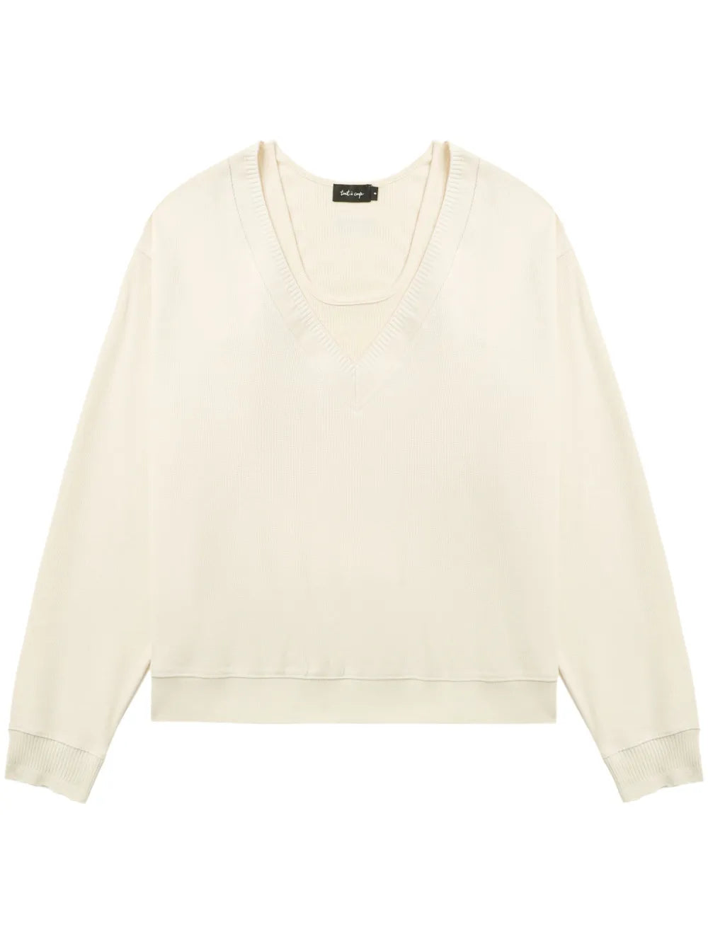 Drop-Shoulder Layered Sweatshirt