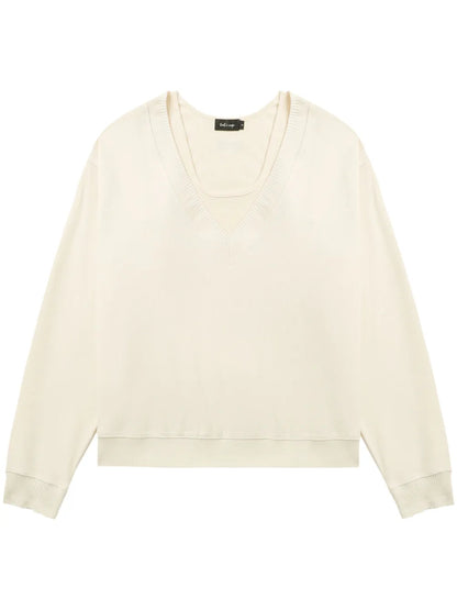 Drop-Shoulder Layered Sweatshirt