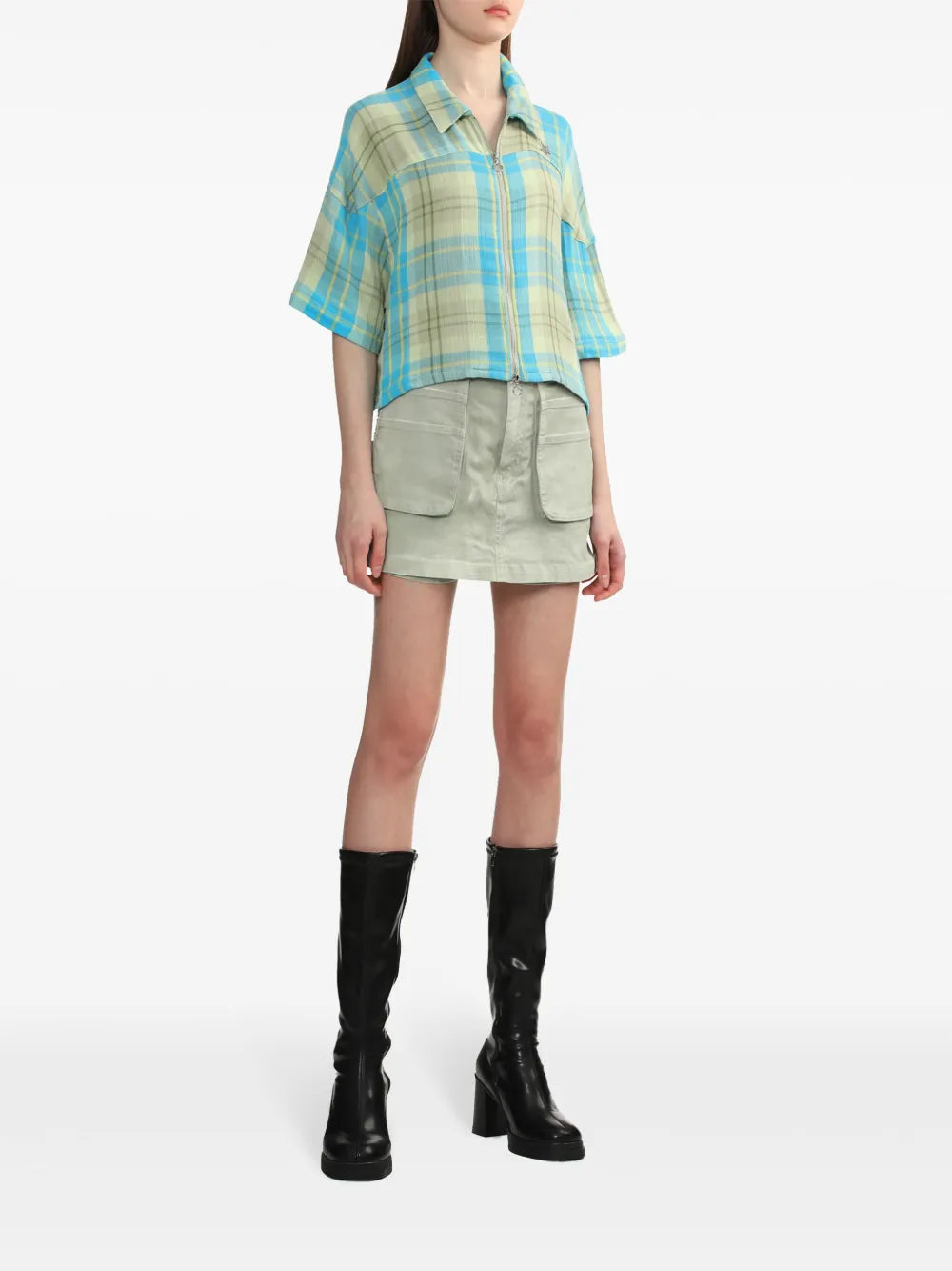 Plaid-Check Cotton Shirt