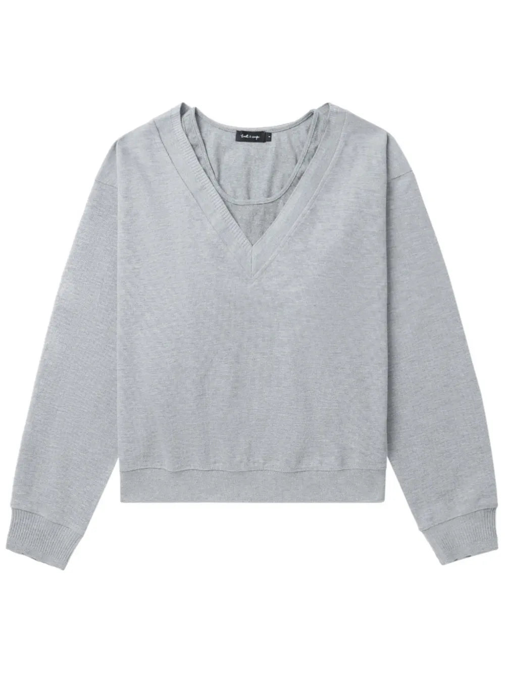 Drop-Shoulder Layered Sweatshirt