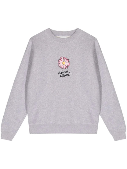 Floating Flower Cotton Sweatshirt