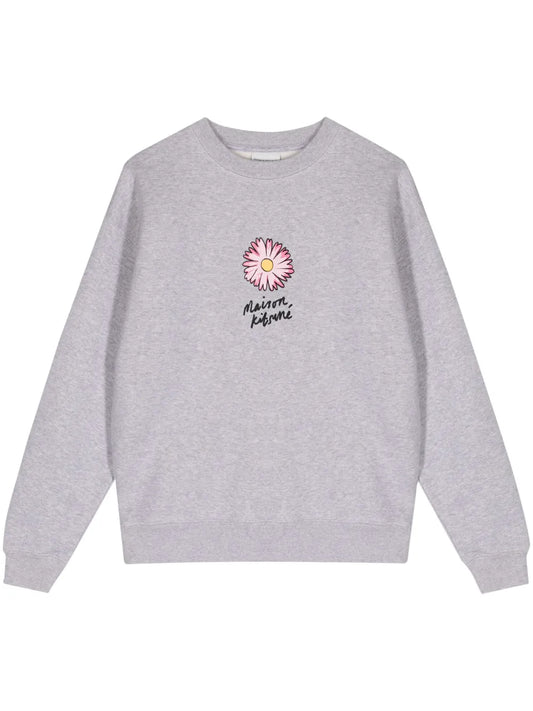Floating Flower Cotton Sweatshirt