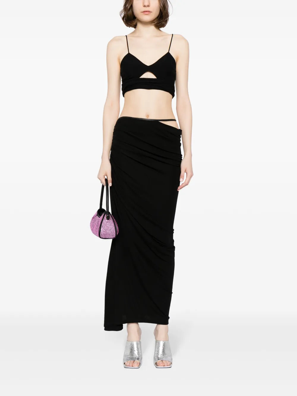 Draped Maxi Skirt