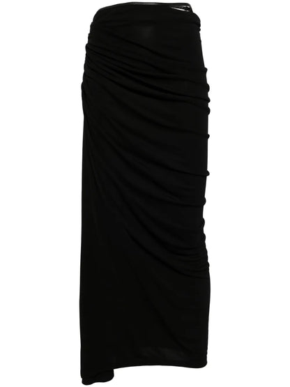 Draped Maxi Skirt