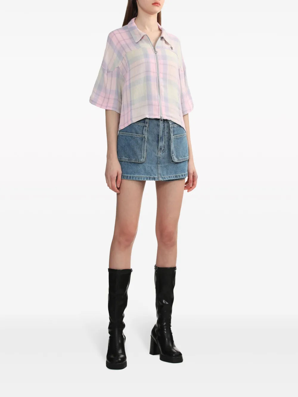 Plaid-Check Cotton Shirt