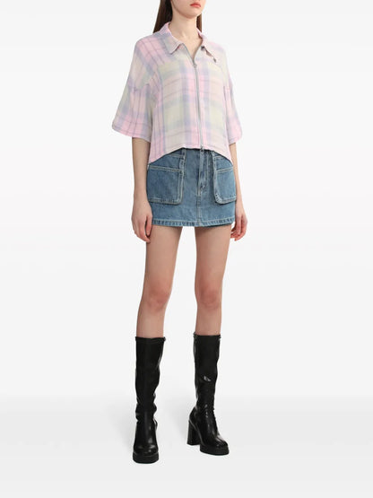 Plaid-Check Cotton Shirt