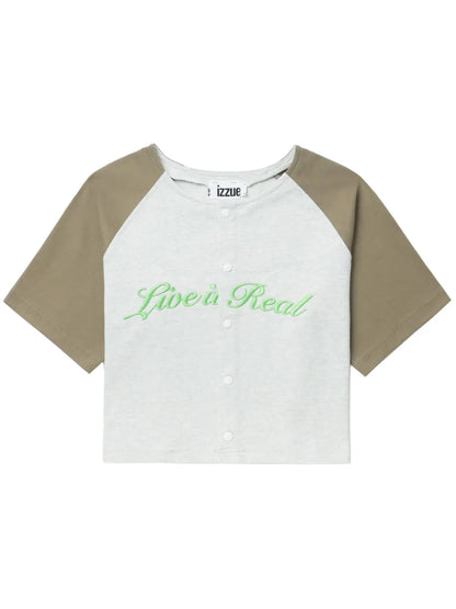 Colour-Block Cotton T-Shirt