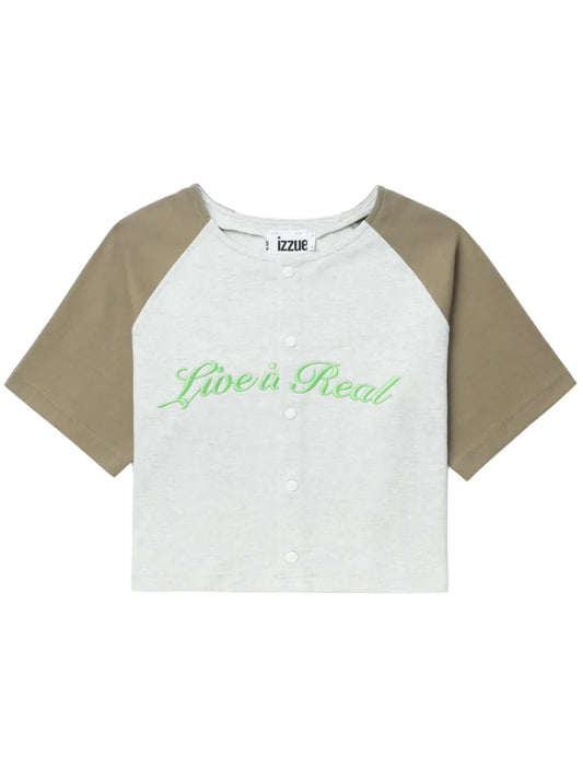 Colour-Block Cotton T-Shirt