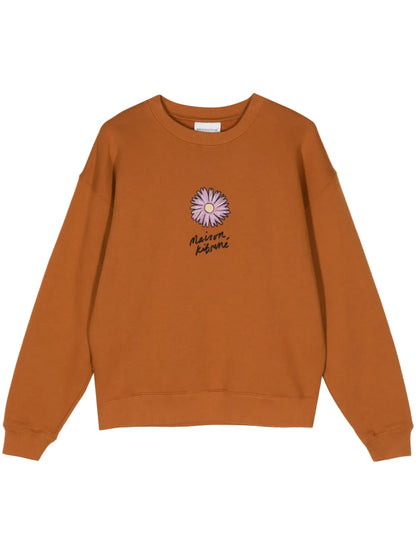 Floating Flower Cotton Sweatshirt