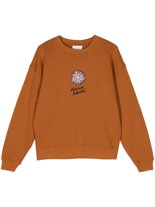 Floating Flower Cotton Sweatshirt