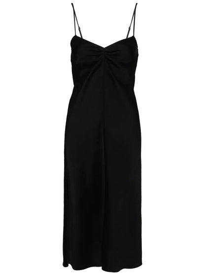 Sleeveless Satin Dress