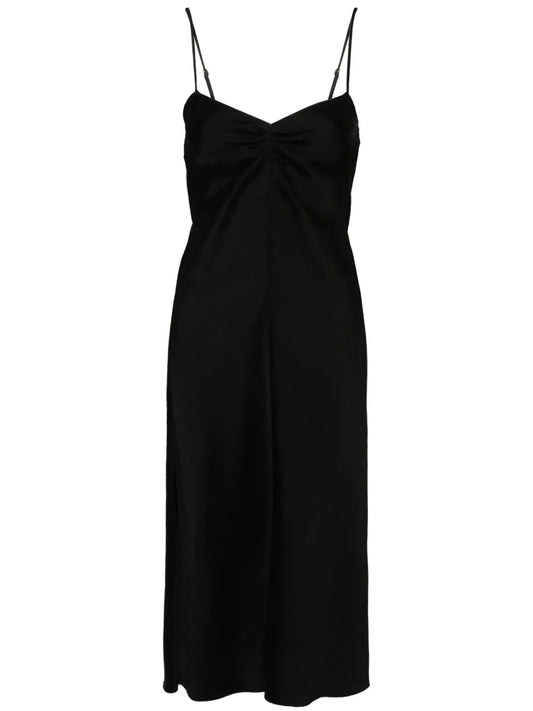 Sleeveless Satin Dress