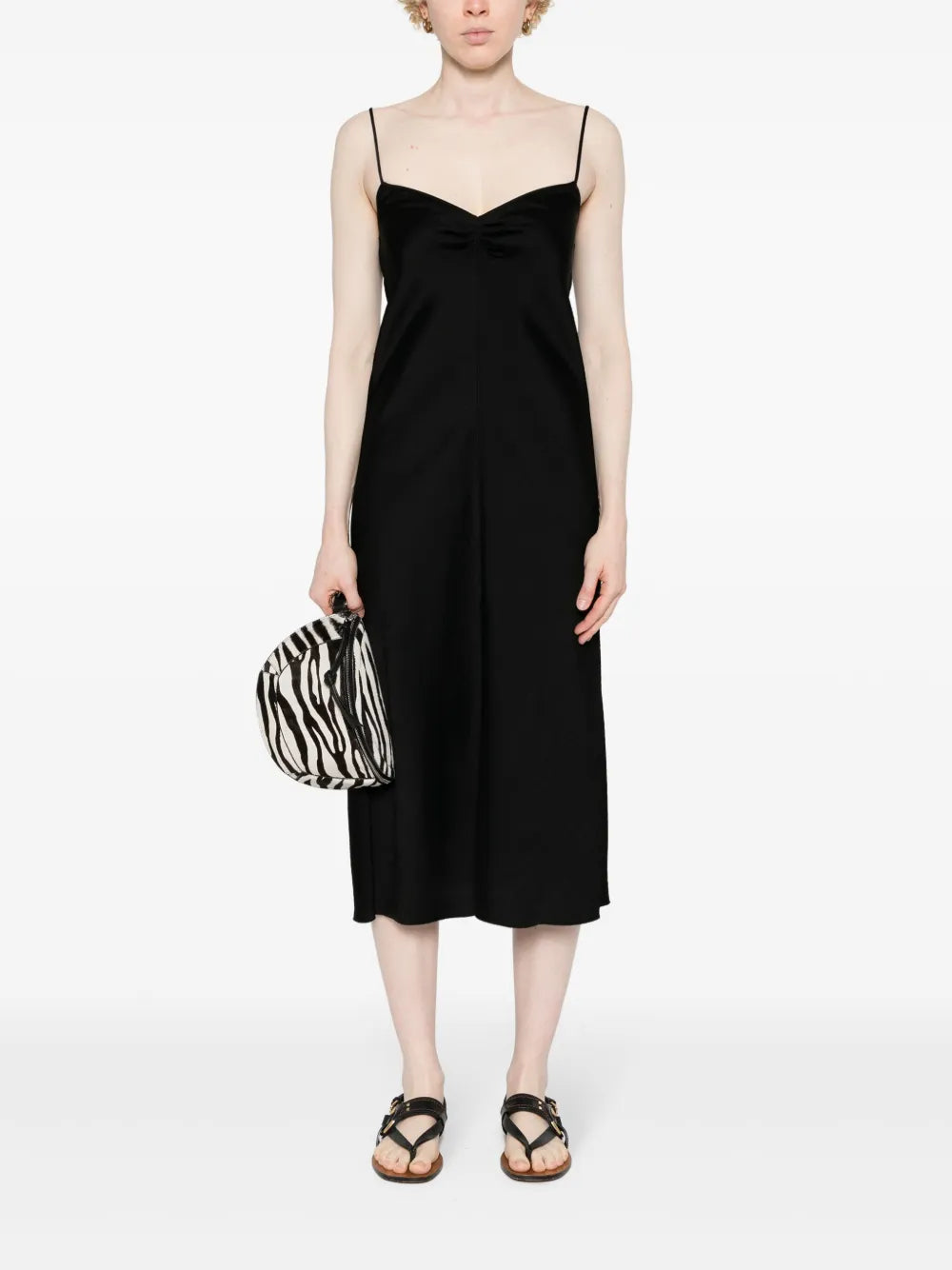 Sleeveless Satin Dress