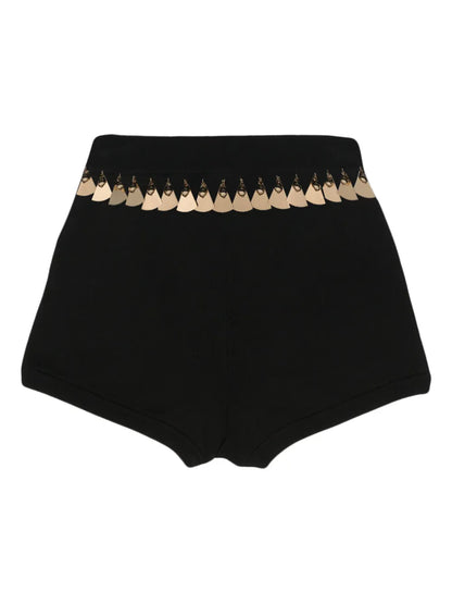 Tassel-Trim Knitted Shorts
