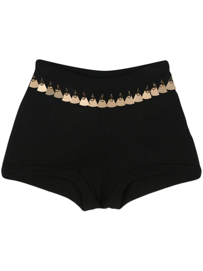 Tassel-Trim Knitted Shorts