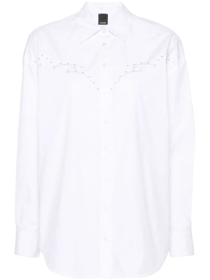 Embroidered Poplin Shirt
