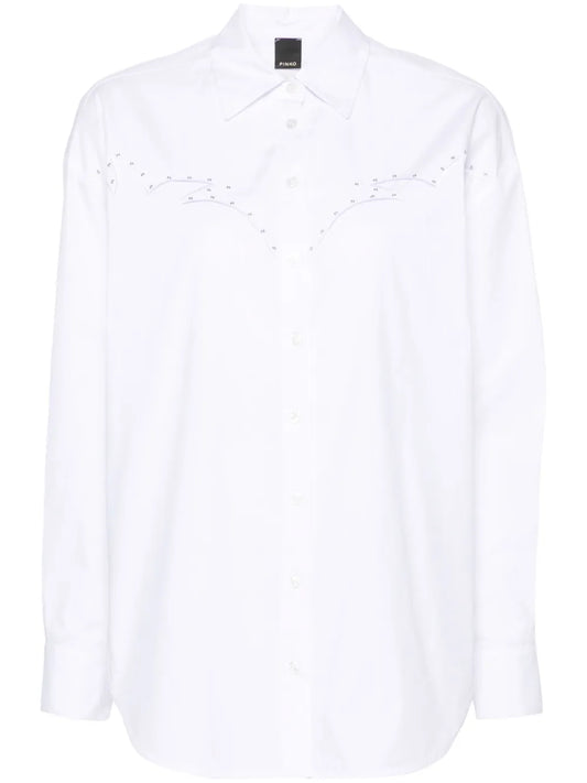 Embroidered Poplin Shirt