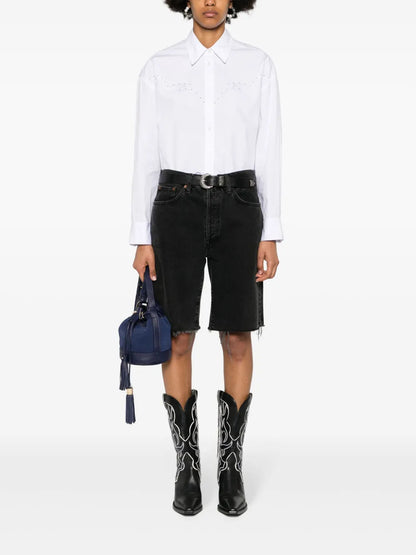 Embroidered Poplin Shirt