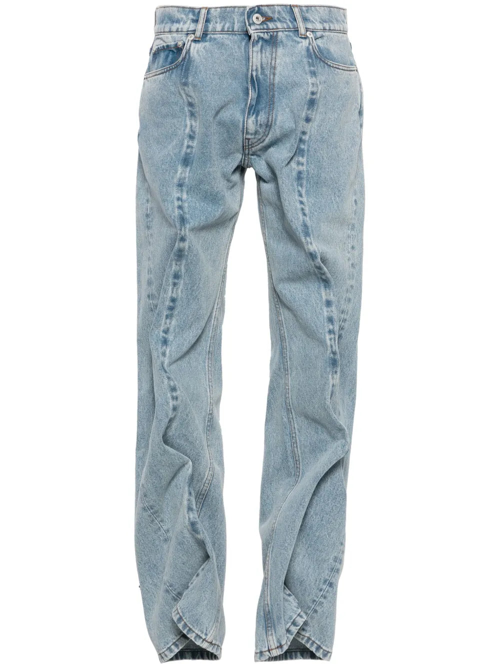 Evergreen Wire Mid-Rise Straight Jeans