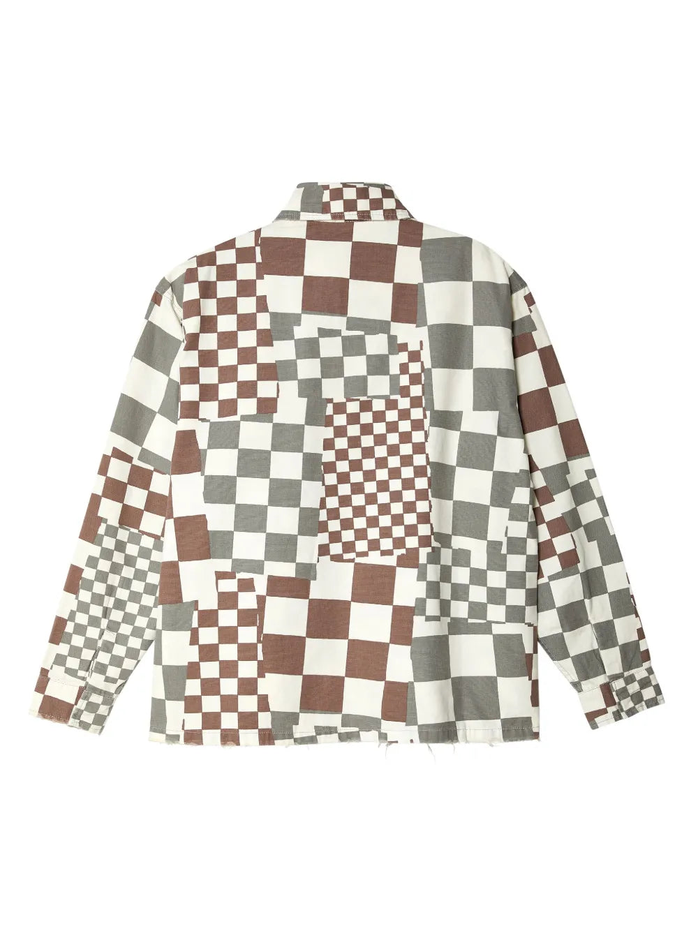 Checkered Canvas Shirt Jacket