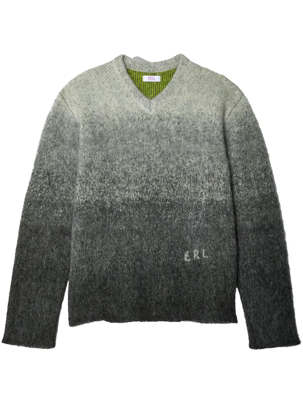 Gradient-Effect V-Neck Jumper