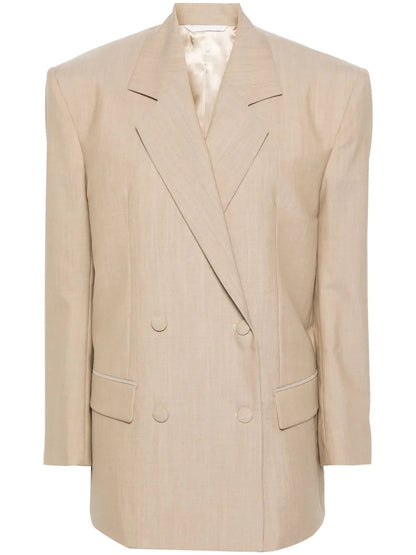 Double-Breasted Wool Blazer