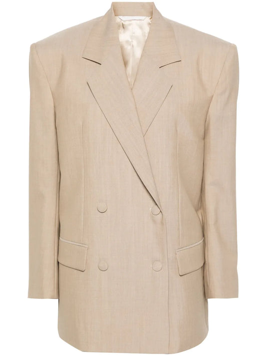 Double-Breasted Wool Blazer