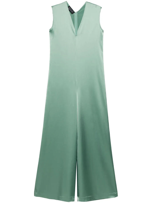 Antonia Sleeveless Satin Jumpsuit