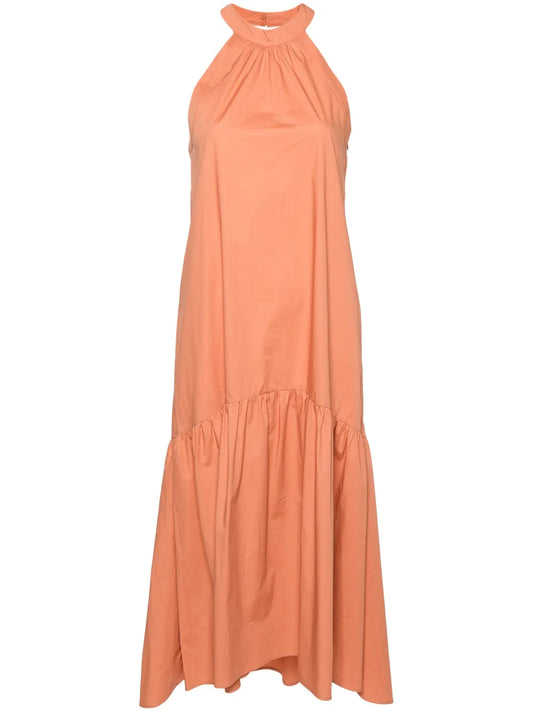 Halterneck Cotton Maxi Dress