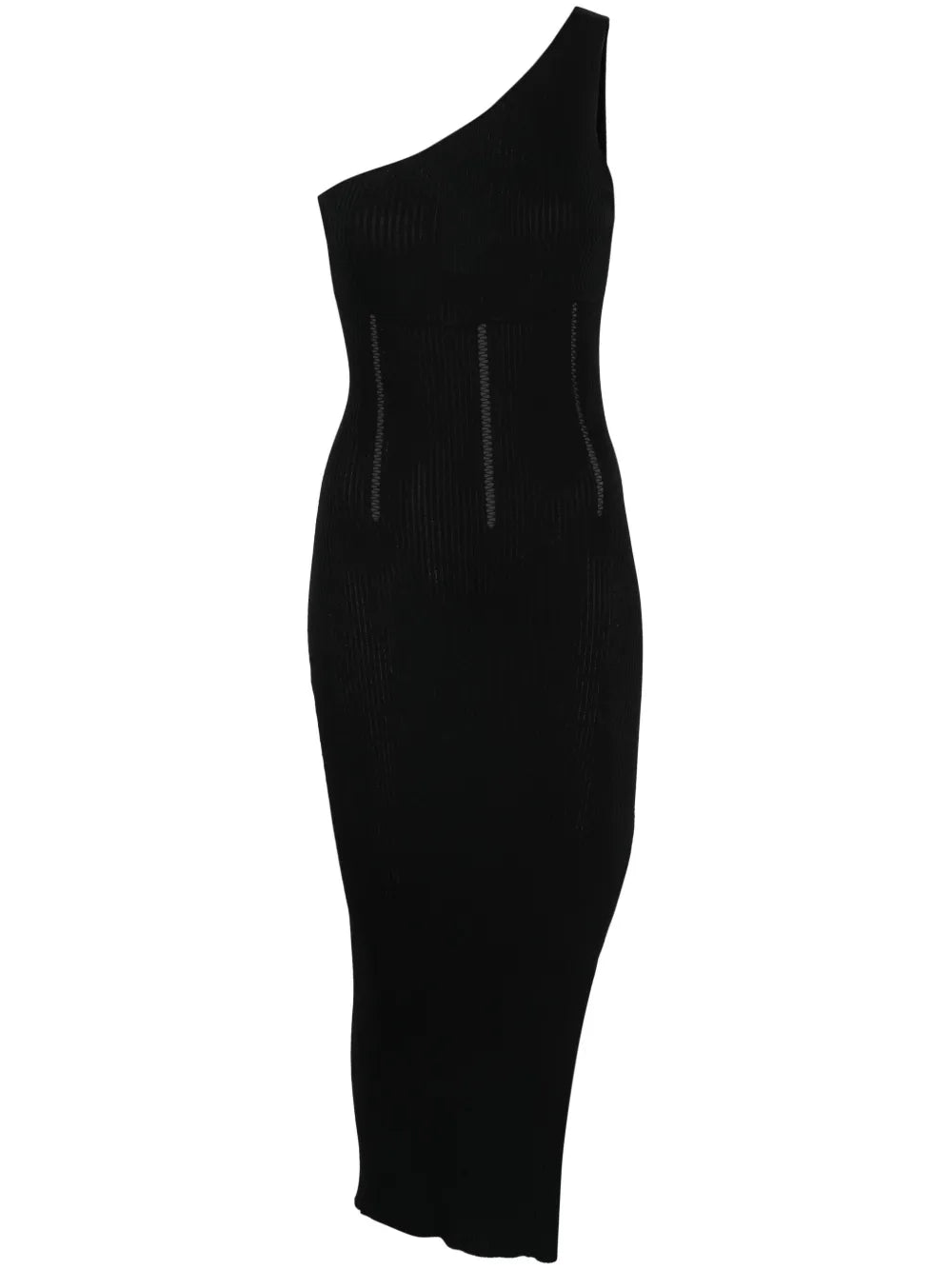 Ribbed-Knit Midi Dress