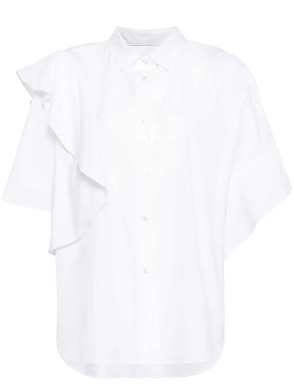Ruffled Short-Sleeve Shirt