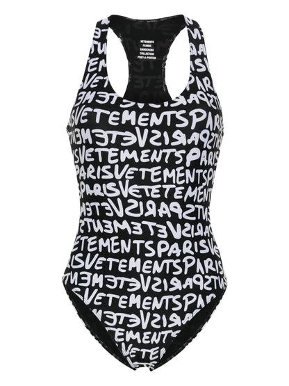 Logo-Print Swimsuit