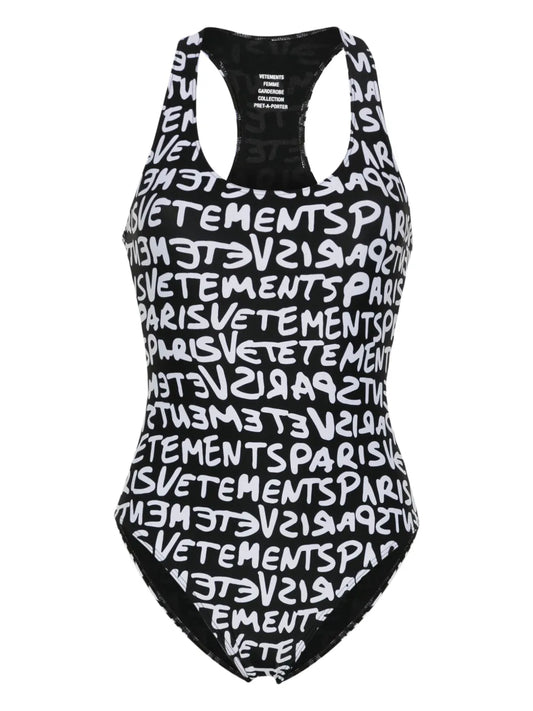 Logo-Print Swimsuit