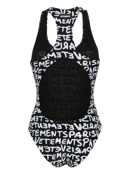 Logo-Print Swimsuit
