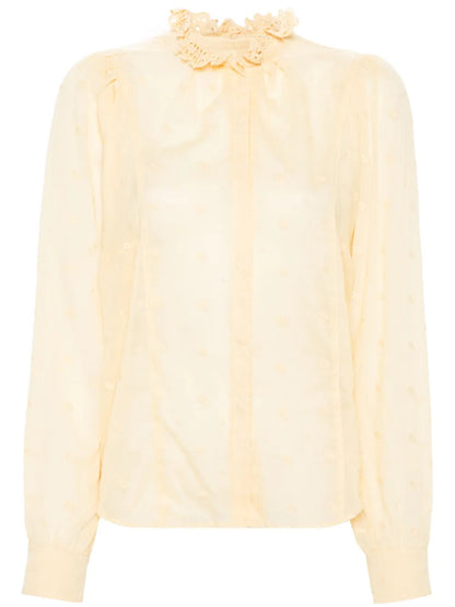 Terzali Floral-Embroidered Blouse