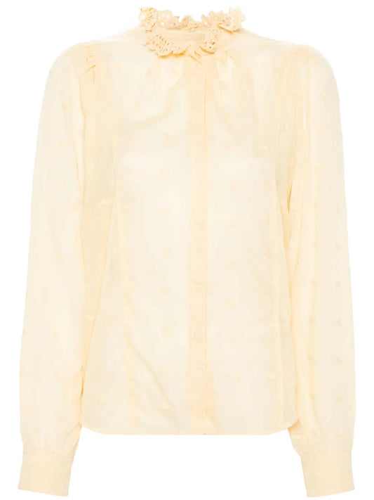 Terzali Floral-Embroidered Blouse
