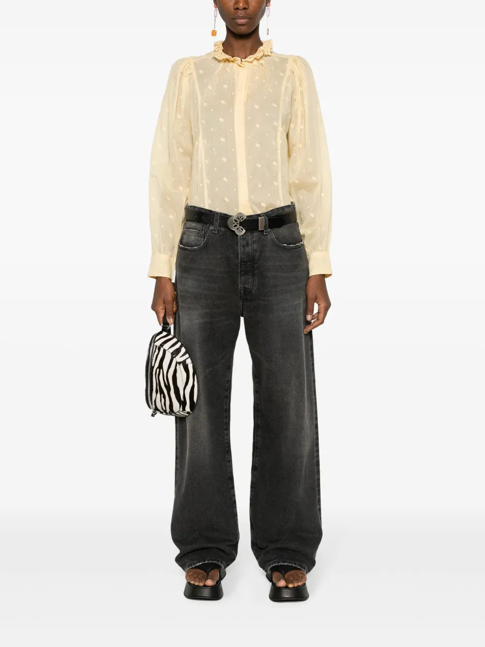 Terzali Floral-Embroidered Blouse