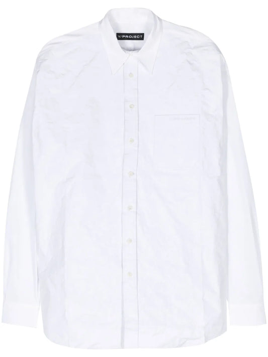 Scrunched Cotton Shirt