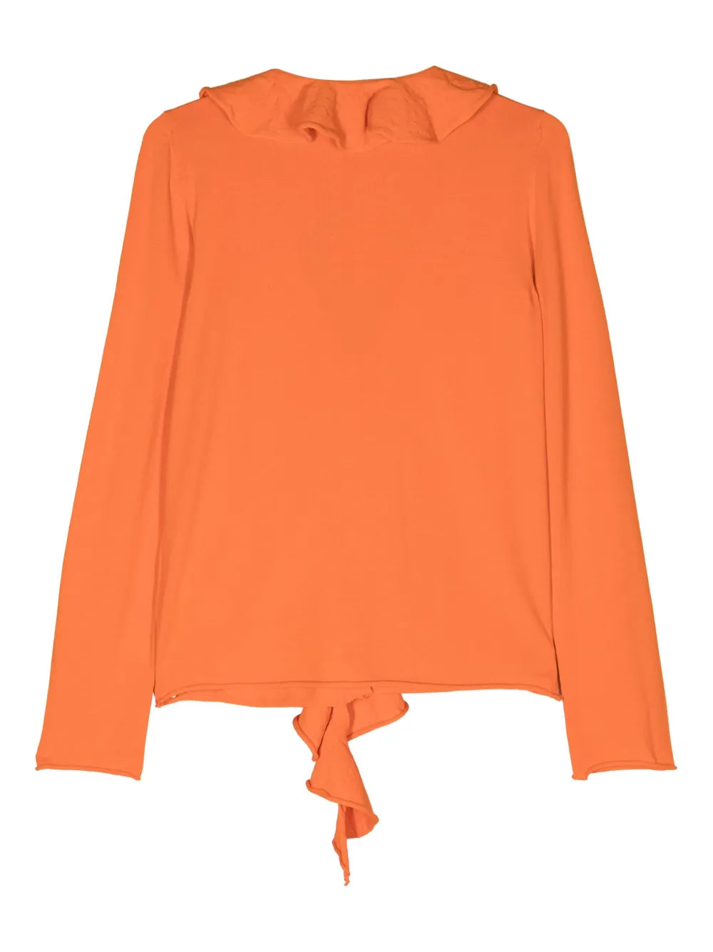 V-Neck Ruffled Cardigan