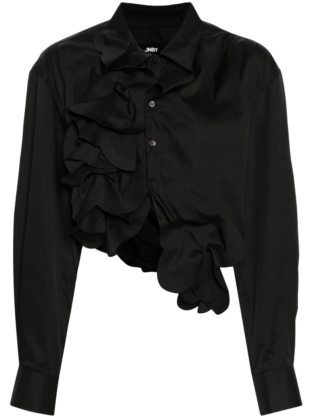 Flower-Detailing Cotton Shirt