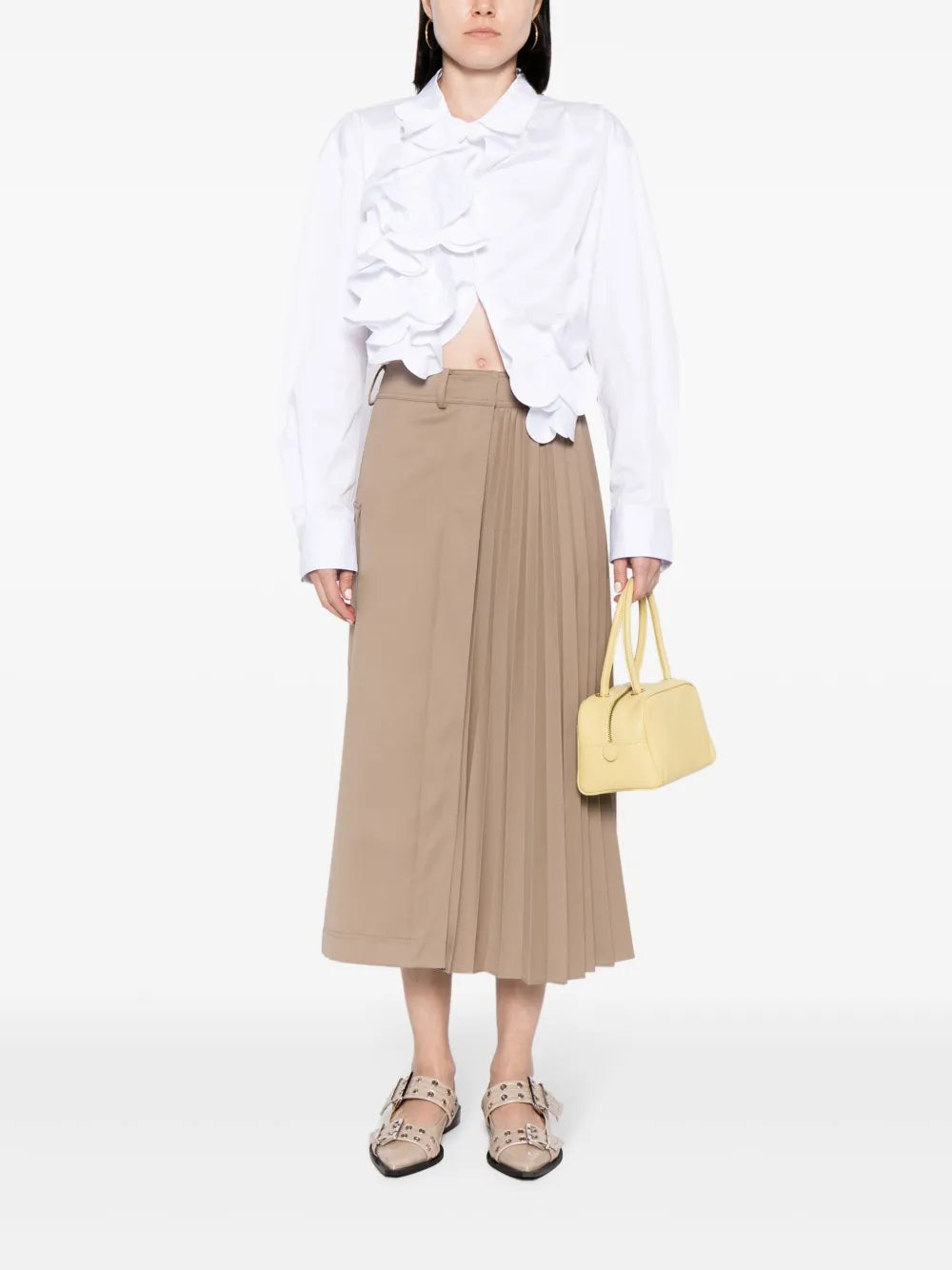 Flower-Detailing Cotton Shirt