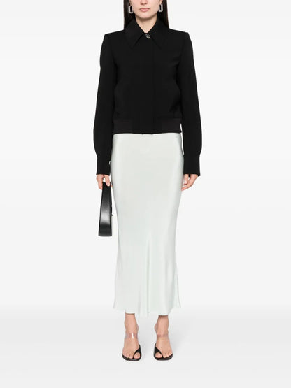 Straight-Point Collar Wool Jacket