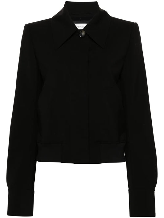 Straight-Point Collar Wool Jacket