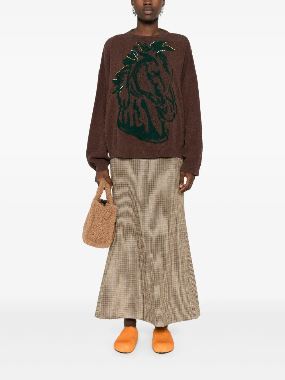 Horse Head-Jacquard Jumper