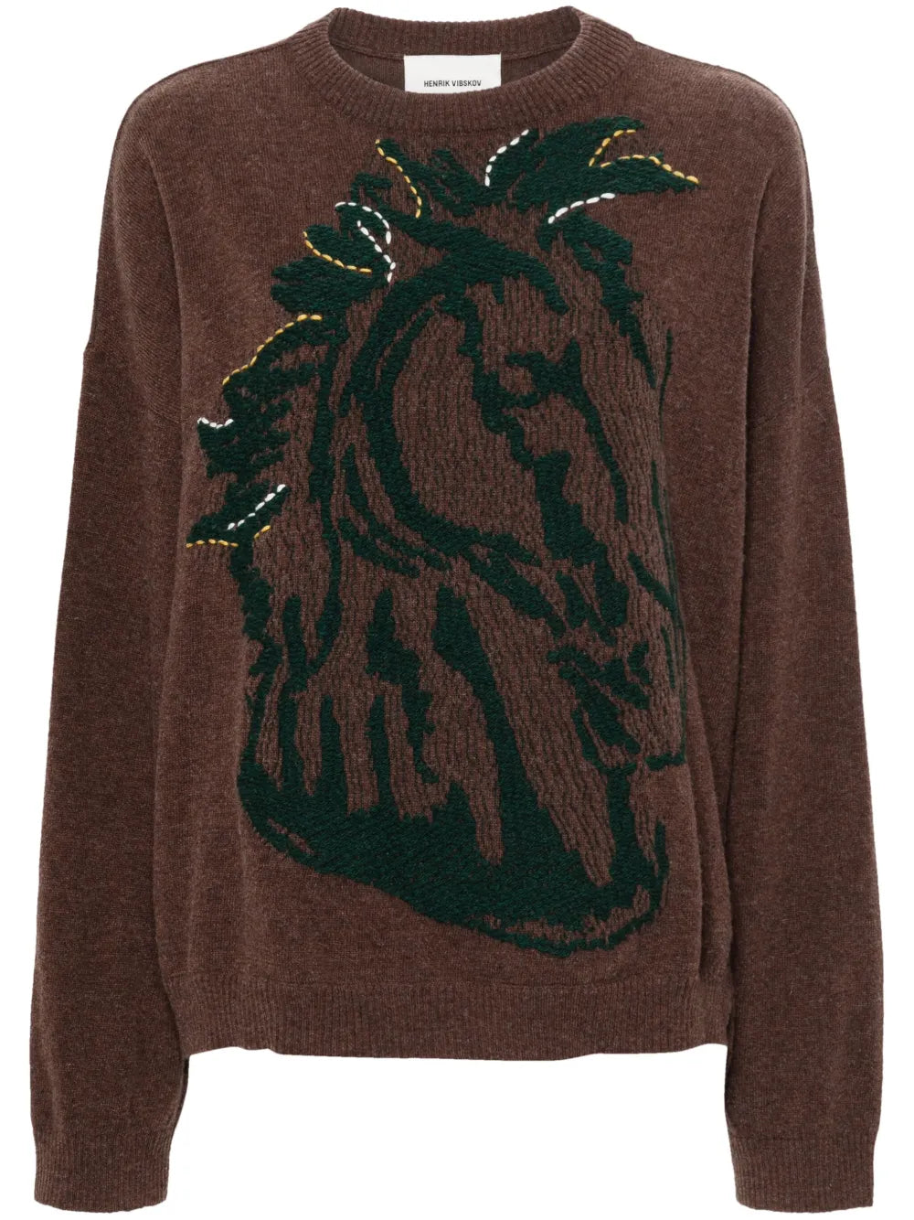 Horse Head-Jacquard Jumper