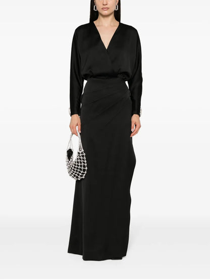 Satin Maxi Dress